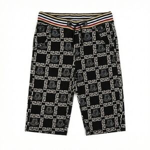 Black and White Athletic Shorts for Men